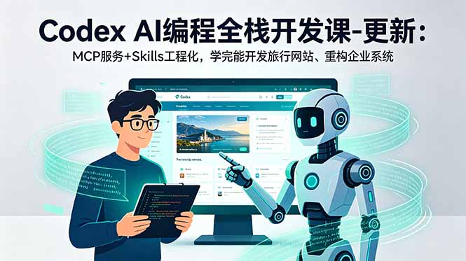 （18858期）Codex AI编程全栈开发课-更新：MCP服务+Skills工程化，学完能开发旅行网站、重构企业系统-翌晨科技网