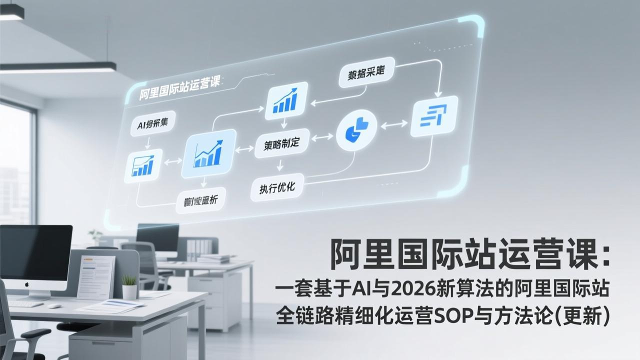 （17378期）阿里国际站运营课：一套基于AI与2026新算法的阿里国际站全链路精细化运营SOP与方法论(更新)-翌晨科技网