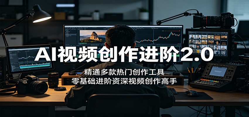 AI视频创作进阶2.0：精通多款热门创作工具，零基础进阶资深视频创作高手-翌晨科技网