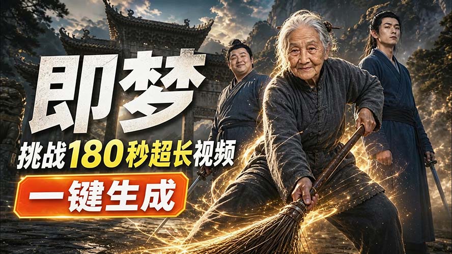 （20112期）即梦挑战180秒超长视频！一键生成3分钟电影？完整制作流程详细分享！-翌晨科技网
