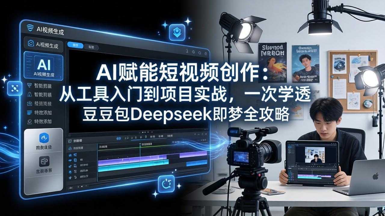 （17762期）AI赋能短视频创作：从工具入门到项目实战，一次学透豆包Deepseek即梦全攻略-翌晨科技网