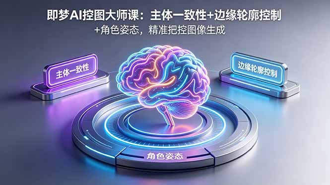 （18619期）即梦AI控图大师课：主体一致性+边缘轮廓控制+角色姿态，精准把控图像生成-翌晨科技网