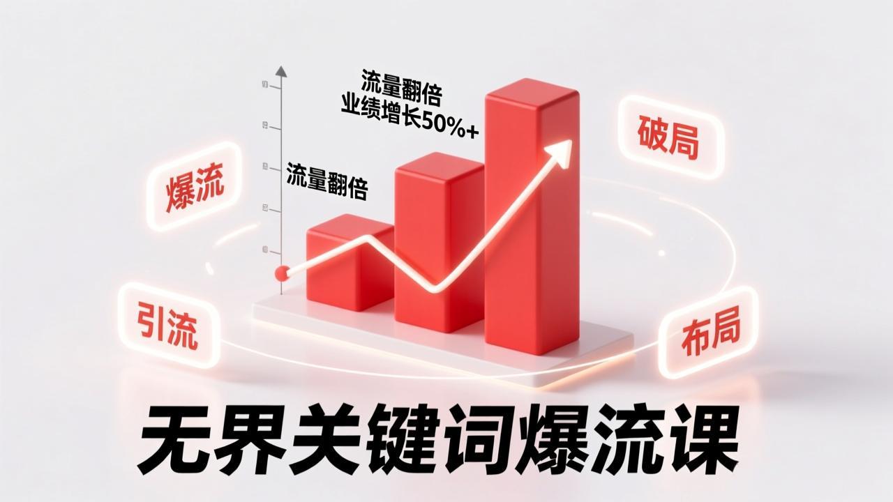 （17063期）无界关键词爆流课，破局布局逻辑、阶段精准引流，实现流量翻倍，店铺业绩增长50%+。-翌晨科技网