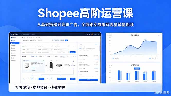 （18499期）Shopee高阶运营课-2026年5月更新，从基础搭建到高阶广告，全链路实操破解流量销量瓶颈-翌晨科技网