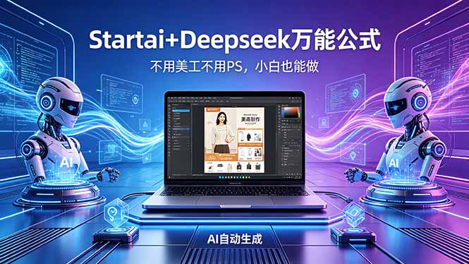 （18341期）AI自动做电商详情页：Startai+Deepseek万能公式，不用美工不用PS，小白也能做-翌晨科技网