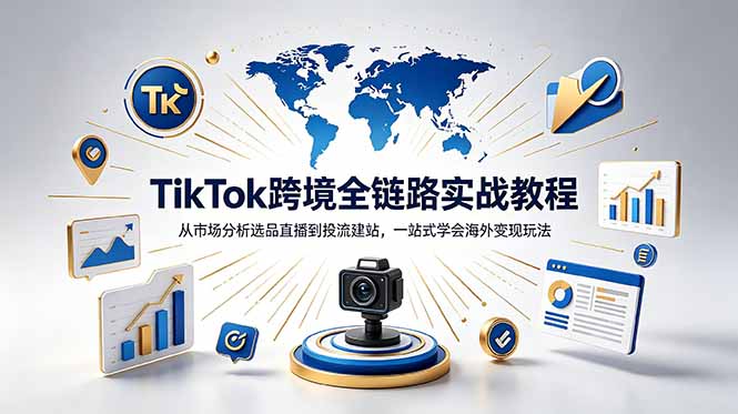 （18805期）TikTok+独立站跨境基础全套教程，拆解平台盈利逻辑，新手从零跑通变现全流程-翌晨科技网