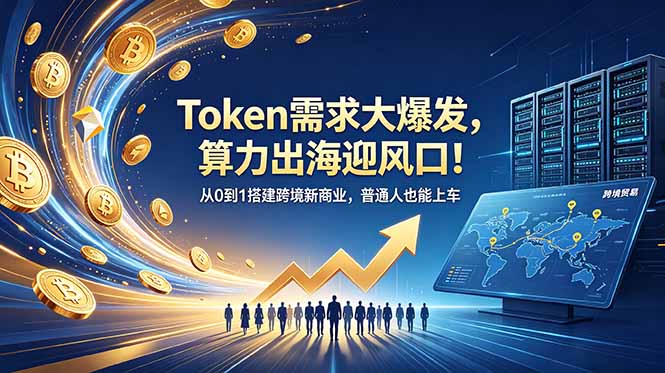 （18889期）Token需求大爆发，算力出海迎风口！从0到1搭建跨境新商业，普通人也能上车-翌晨科技网