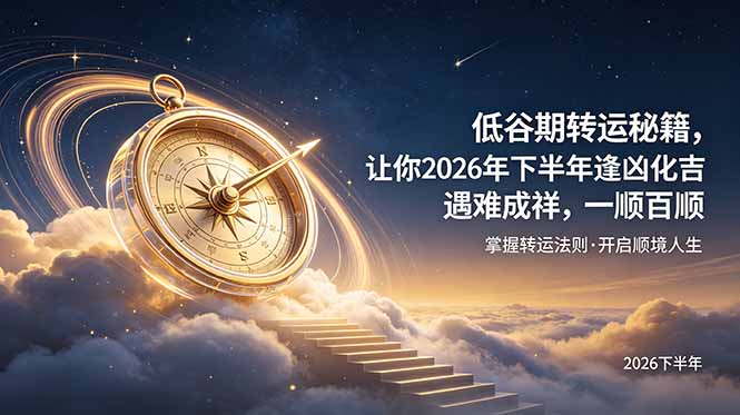 (19024期)付费文章:低谷期转运秘籍,让你2026年下半年逢凶化吉,遇难成祥,一顺百顺。-翌晨科技网