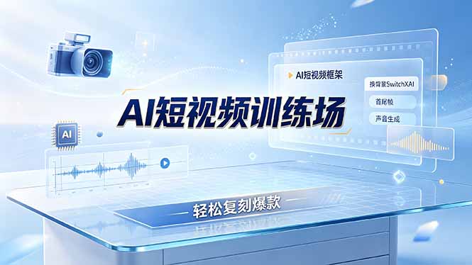 （19137期）老陈AI短视频训练场：AI短视频框架+换背景SwitchXAI+首尾帧+声音生成，轻松复刻爆款-翌晨科技网