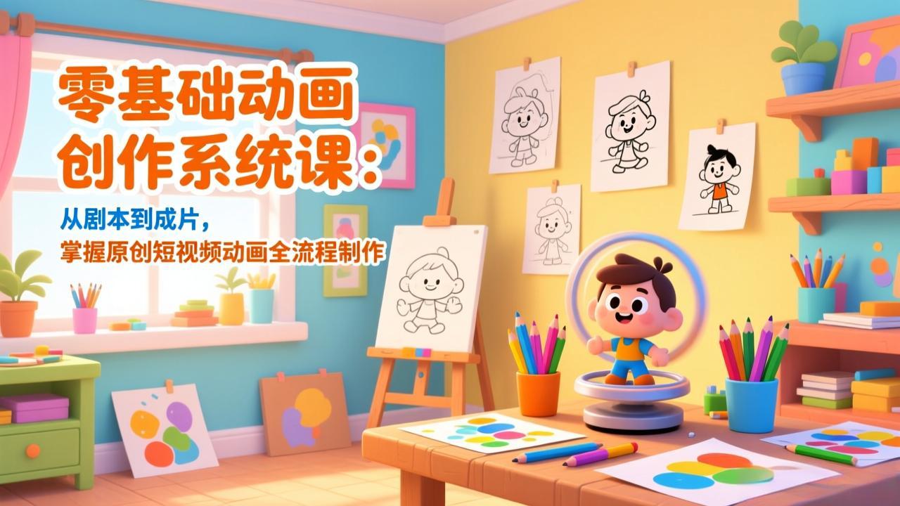 （17161期）零基础动画创作系统课：从剧本到成片，掌握原创短视频动画全流程制作-翌晨科技网
