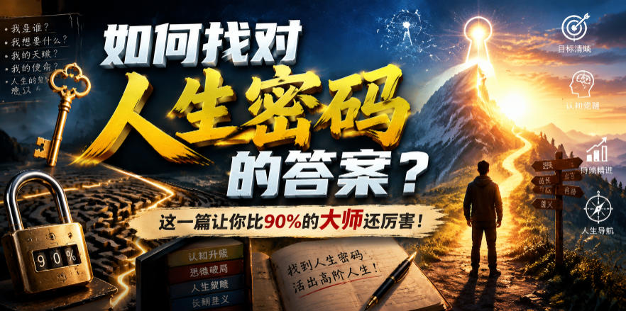 （19601期）付费文章：如何找对人生密码的答案？这一篇让你比90%的大师还厉害！-翌晨科技网