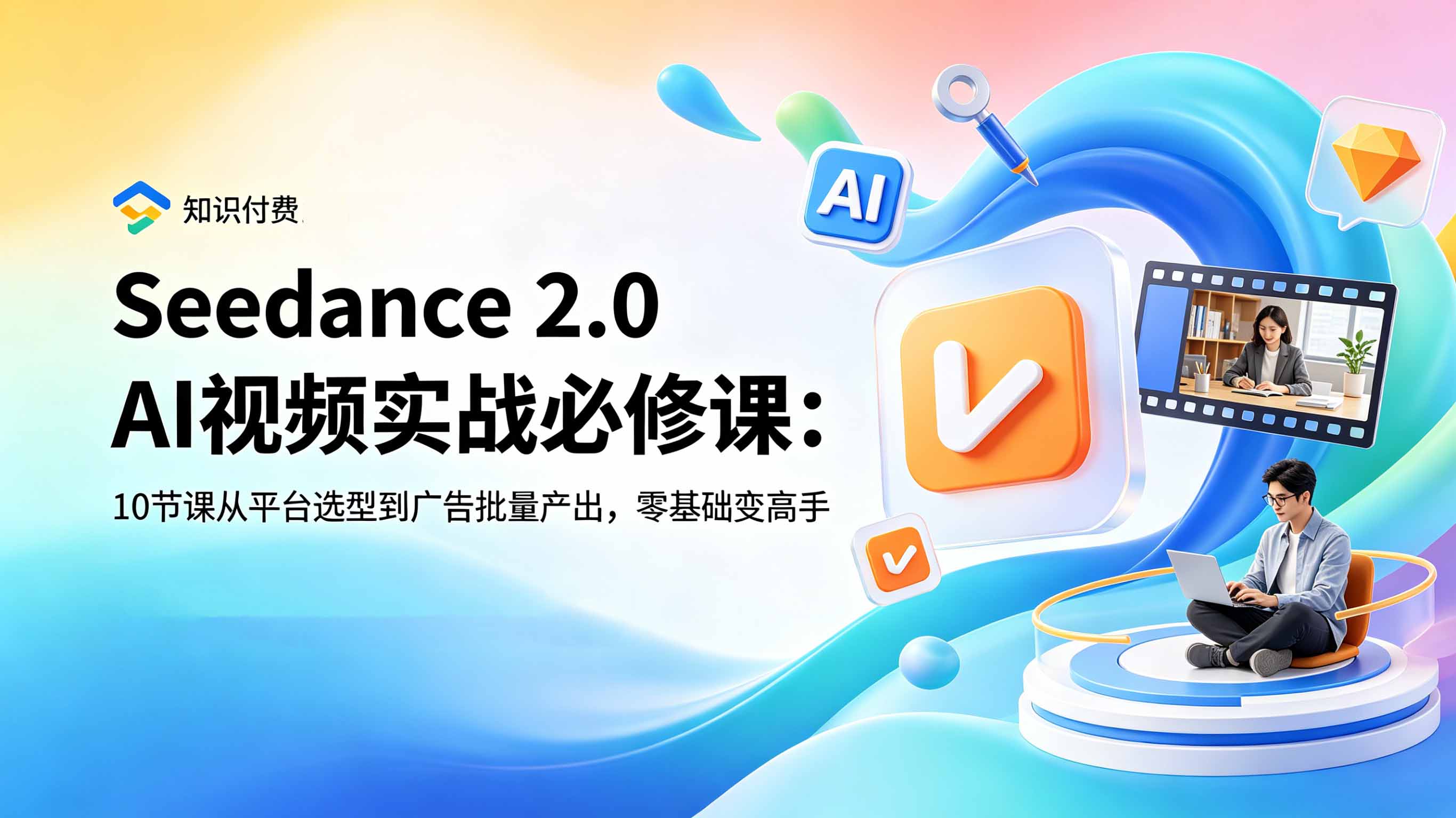 （18998期）Seedance 2.0 AI视频实战必修课：10节课从平台选型到广告批量产出，零基础变高手-翌晨科技网
