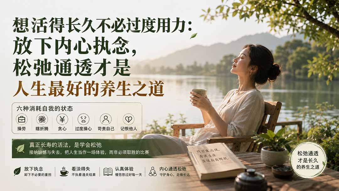 （20007期）付费文章：想活得长久不必过度用力：放下内心执念，松弛通透才是人生最好的养生之道-翌晨科技网