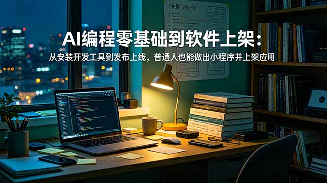 （19109期）AI编程零基础到软件上架：从安装开发工具到发布上线，普通人也能做出小程序并上架应用商店-翌晨科技网