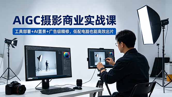 （18434期）AIGC 摄影商业实战课，工具部署+AI置景+广告级精修，低配电脑也能高效出片-翌晨科技网