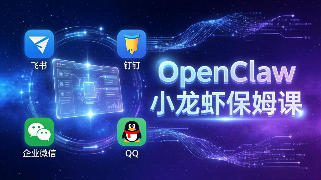 （17614期）OpenClaw小龙虾保姆课： Windows/macOS/Linux/Docker全系统安装，飞书+钉钉+企业微信+QQ 全接入-翌晨科技网