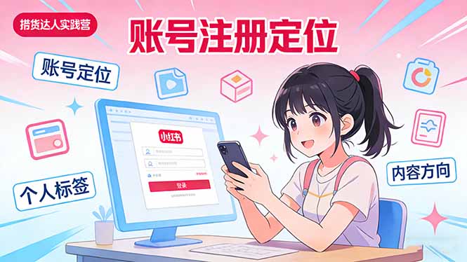 （17459期）小红书带货达人实战营：账号注册定位、内容创作、选品策略、带货技巧、流量运营等-翌晨科技网