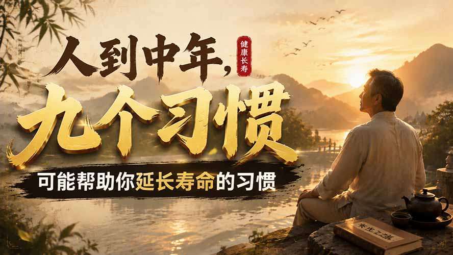 （19707期）付费文章：人到中年，九个可能帮助你延长寿命的习惯-翌晨科技网