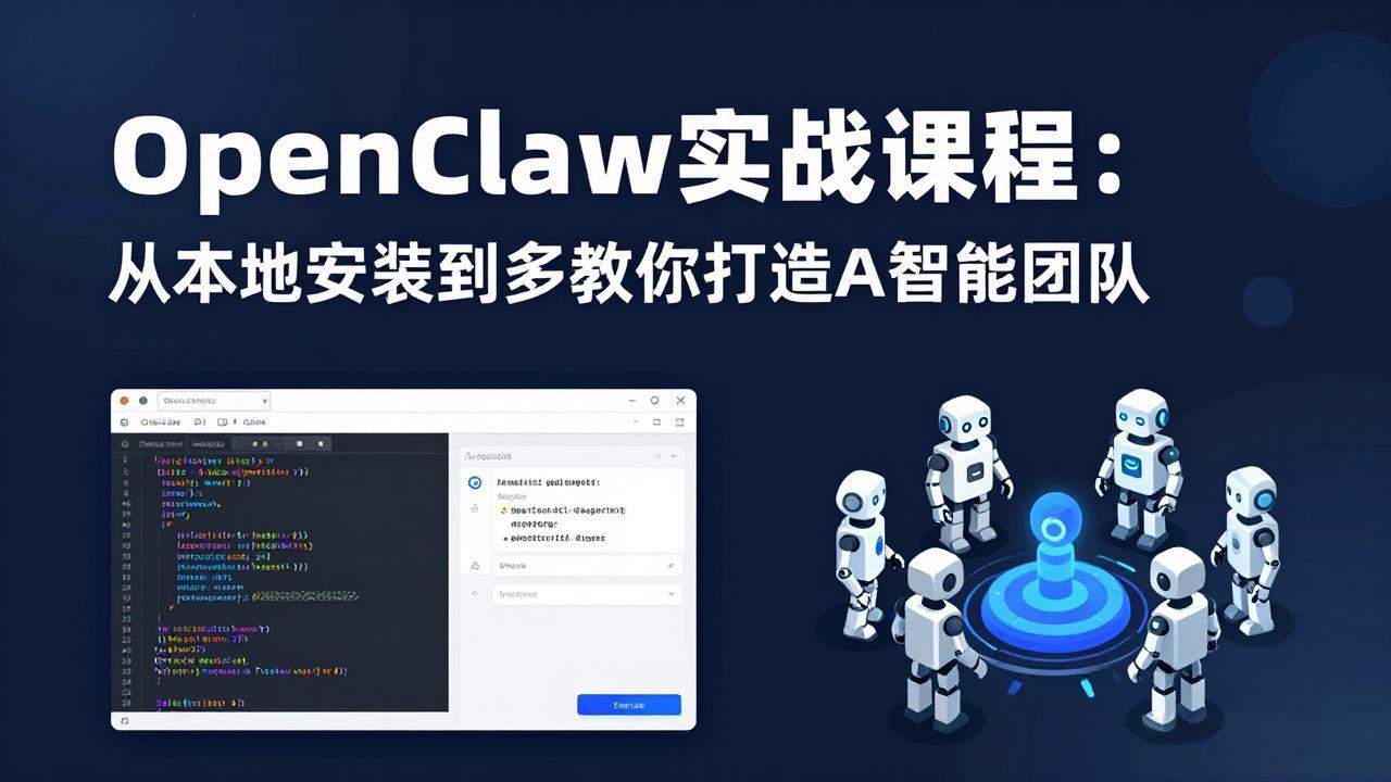 （17883期）OpenClaw实战课程：从本地安装到多Agent协同，手把手教你打造AI智能团队-翌晨科技网