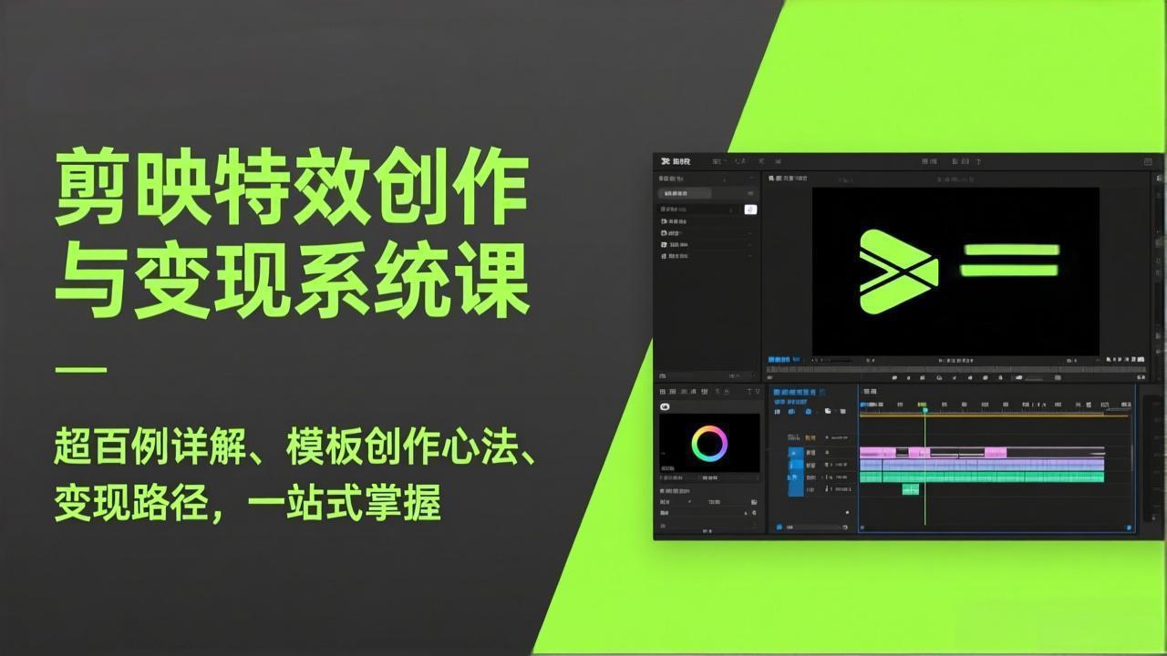 （17369期）剪映特效创作与变现系统课，超百例详解、模板创作心法、变现路径，一站式掌握-翌晨科技网
