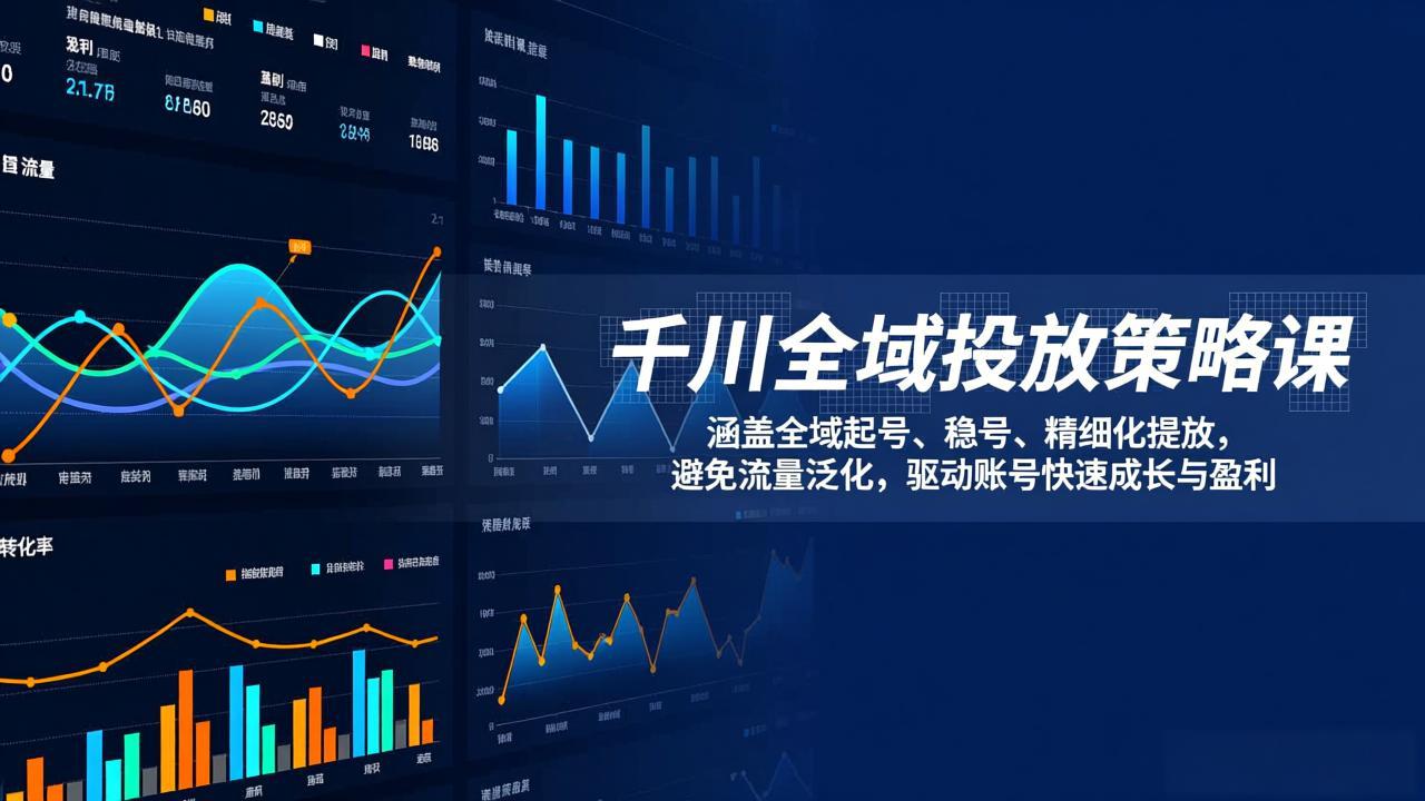 （17285期）千川全域投放策略课：涵盖全域起号、稳号、精细化投放，避免流量泛化，驱动账号快速成长与盈利-翌晨科技网