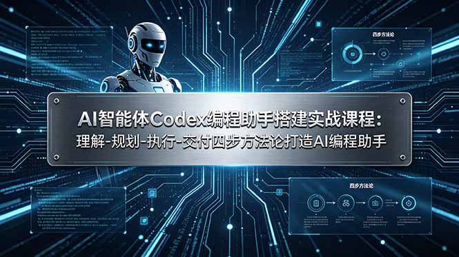 （19124期）AI智能体Codex编程助手搭建实战课程：理解-规划-执行-交付四步方法论打造AI编程助手-翌晨科技网