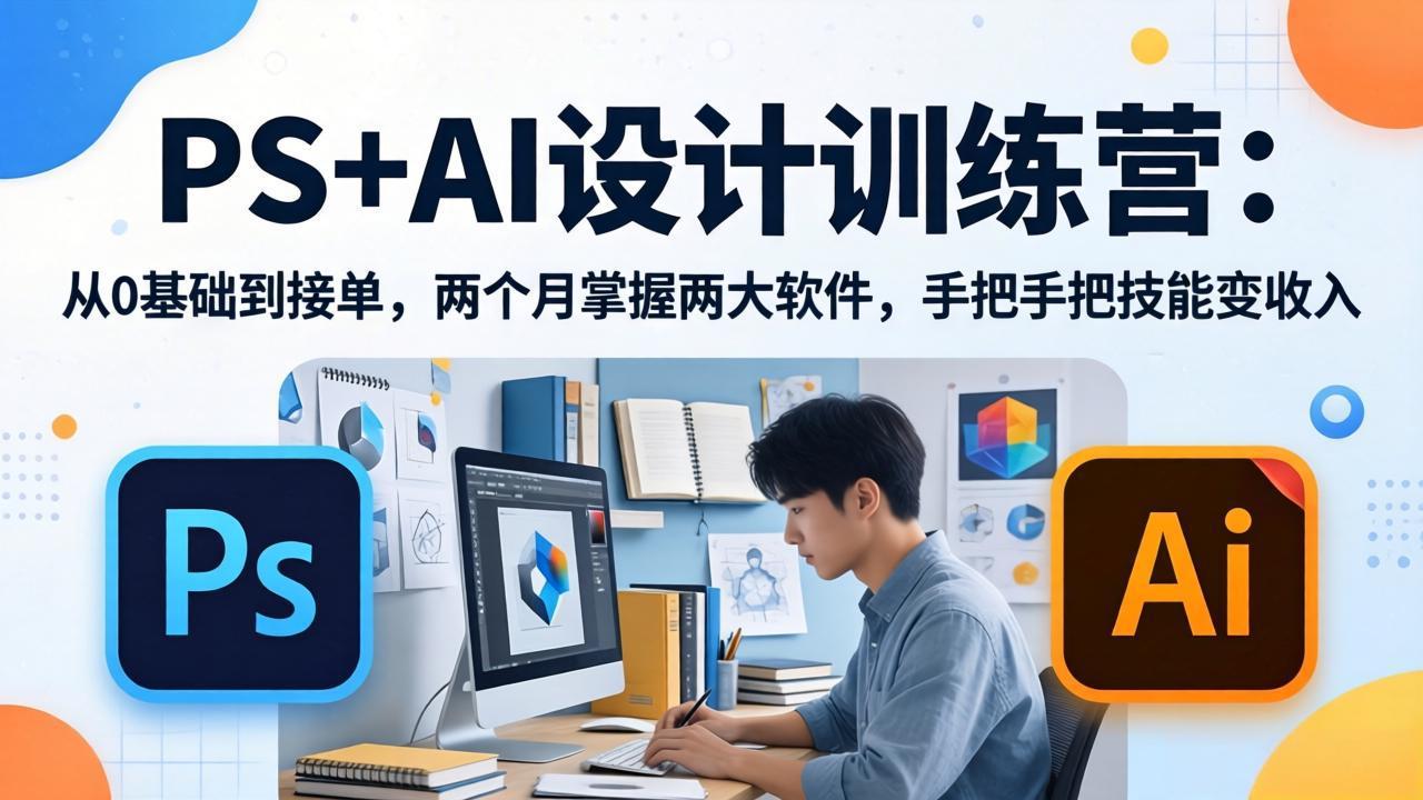 （17885期）PS+AI设计训练营：从0基础到接单，两个月掌握两大软件，手把手把技能变收入-翌晨科技网