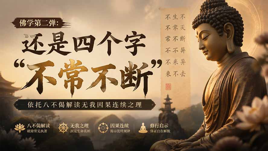 （19779期）付费文章：佛学第二弹：还是四个字“不常不断”依托八不偈解读无我因果连续之理-翌晨科技网