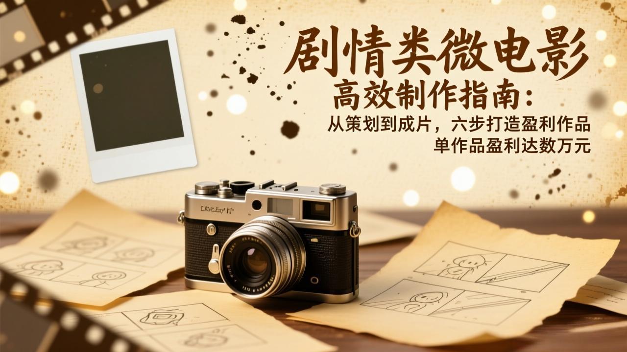 （17086期）剧情类微电影高效制作指南：从策划到成片，六步打造盈利作品，单作品盈利达数万元-翌晨科技网