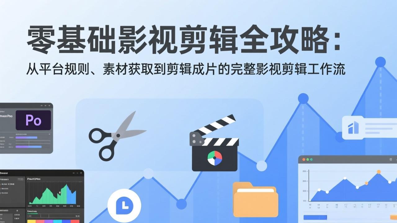 （17336期）零基础影视剪辑全攻略：从平台规则、素材获取到剪辑成片的完整影视剪辑工作流-翌晨科技网