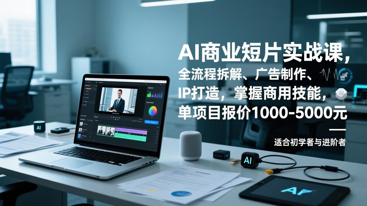 （17051期）AI商业短片实战课，全流程拆解、广告制作、IP打造，掌握商用技能，单项目报价1000-5000元-翌晨科技网