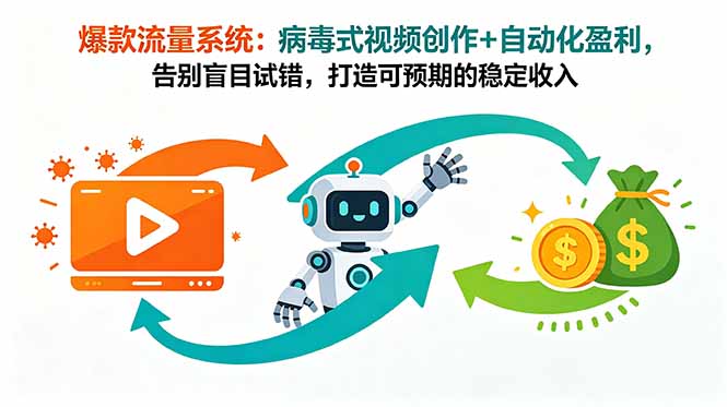 （18882期）爆款流量系统：病毒式视频创作+自动化盈利，告别盲目试错，打造可预期的稳定收入-翌晨科技网