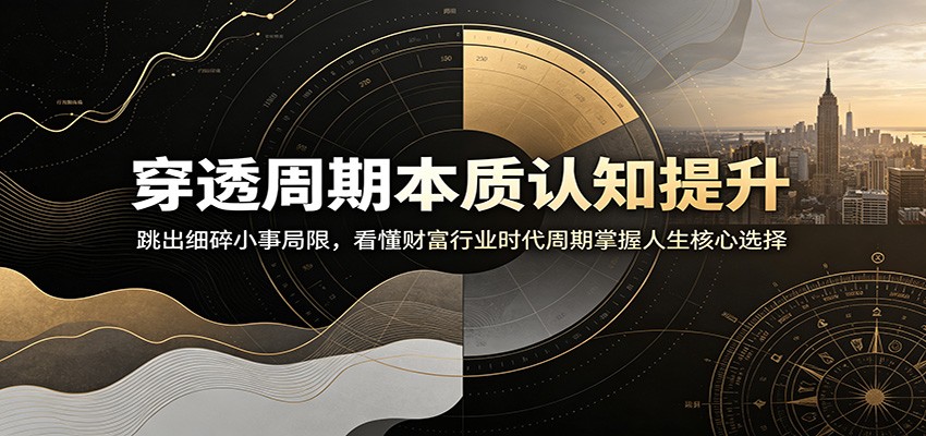 穿透周期本质认知提升：跳出细碎小事局限，看懂财富行业时代周期掌握人生核心选择-翌晨科技网