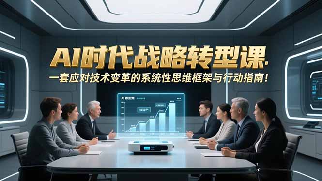 （16990期）AI时代战略转型课：一套应对技术变革的系统性思维框架与行动指南！-翌晨科技网