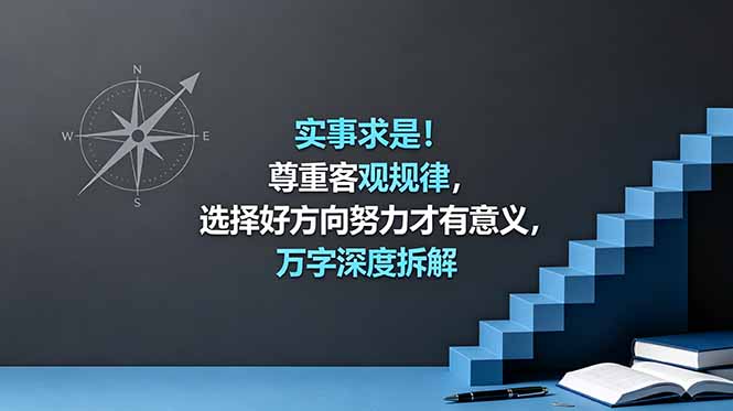 （18744期）付费文章：实事求是！尊重客观规律，选择好方向努力才有意义，万字深度拆解-翌晨科技网