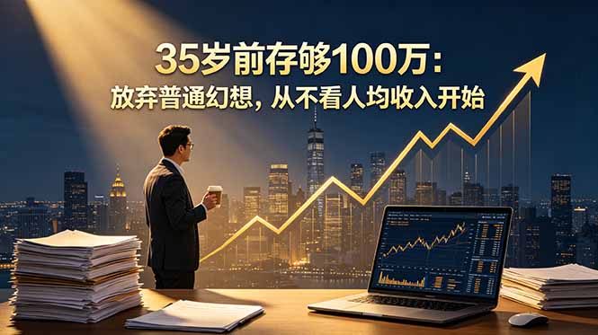 （18689期）35岁前存够100万：放弃普通幻想，从不看人均收入开始-翌晨科技网