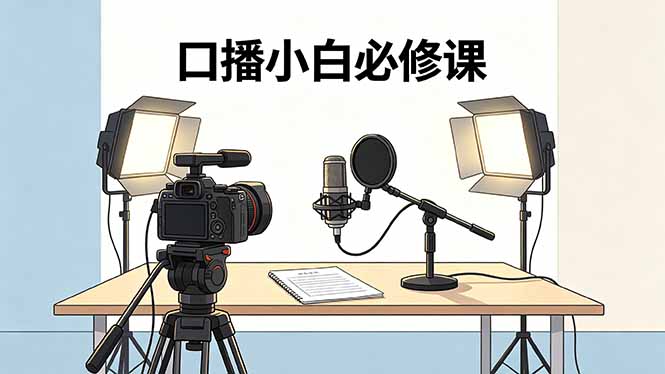 （18428期）口播小白必修课：录像收音灯光设备+脚本撰写，搭专业级录制场景-翌晨科技网