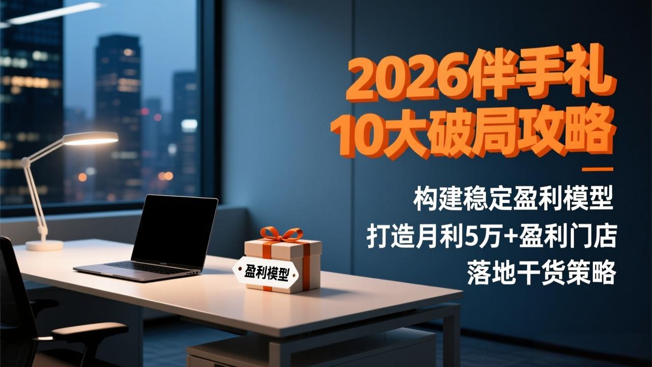 （17191期）2026伴手礼10大破局攻略：构建稳定盈利模型，打造月利5万+盈利门店，落地干货策略-翌晨科技网