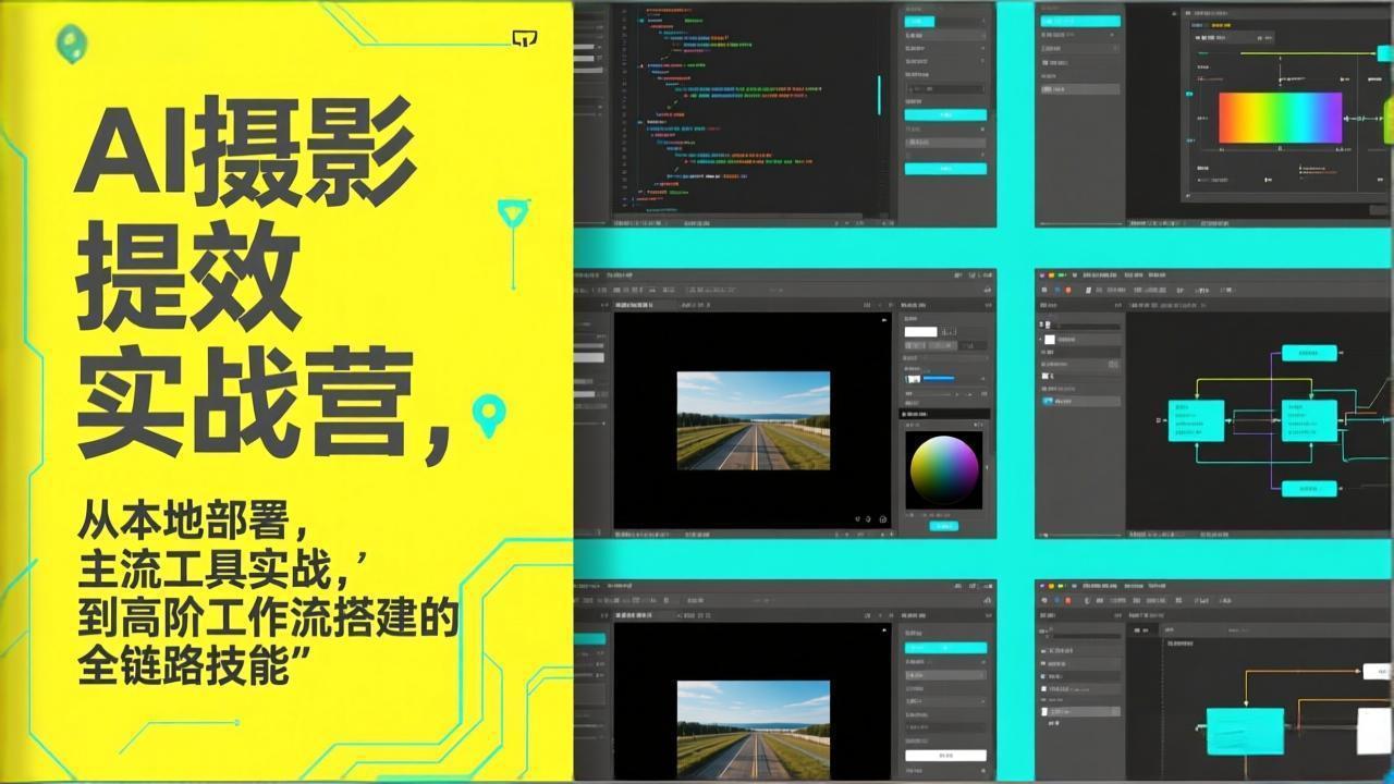 （17393期）AI+摄影提效实战营，从本地部署，主流工具实战，到高阶工作流搭建的全链路技能-翌晨科技网