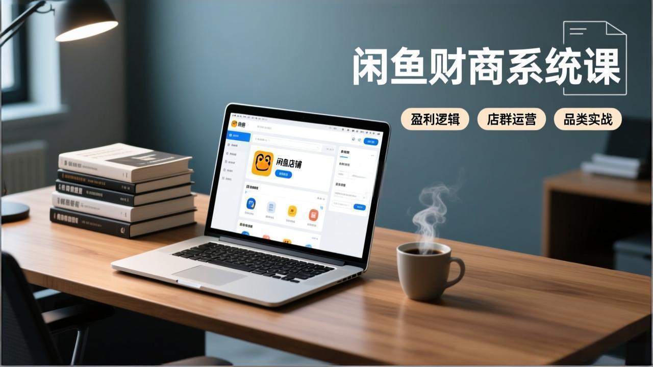 （17193期）闲鱼财商系统课：从盈利逻辑、店群运营到品类实战，实现稳定月入过万-翌晨科技网