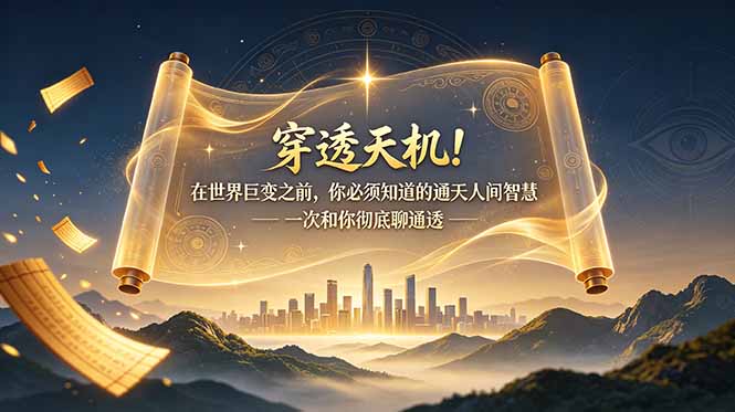 (19063期)付费文章:穿透天机!在世界巨变之前,你必须知道的通天人间智慧 一次和你彻底聊通透-翌晨科技网