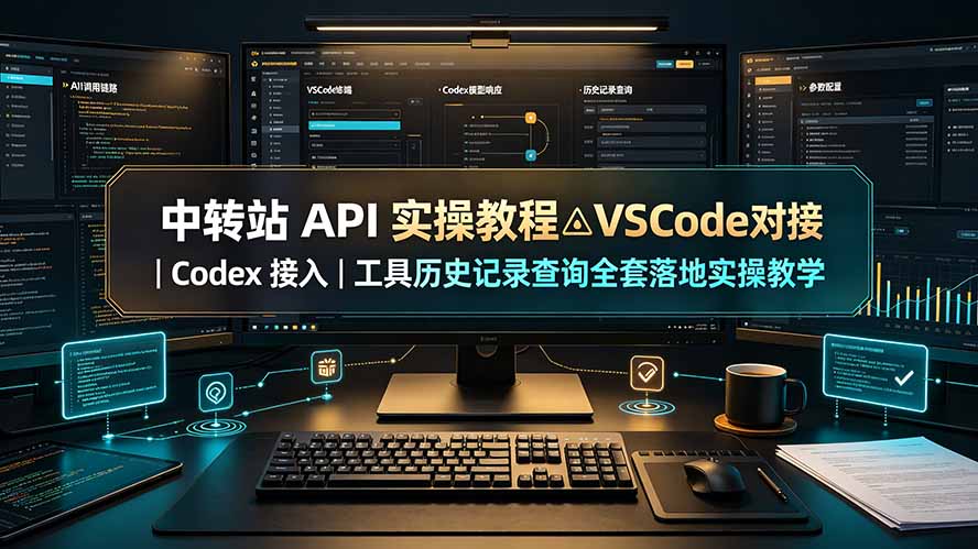 (19520期)中转站 API 实操教程△VSCode 对接|Codex 接入|工具历史记录查询全套落地实操教学-翌晨科技网
