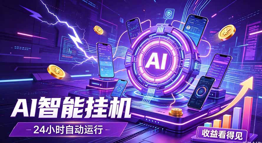 （19755期）AI智能广告挂机，躺赚新模式 设备托管运行，解放双手持续变现-翌晨科技网
