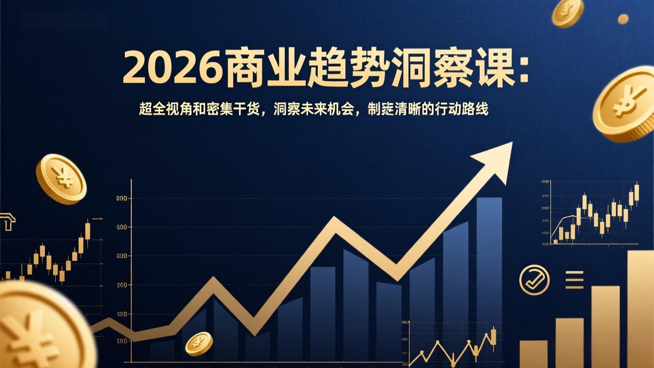 (17329期)2026商业趋势洞察课:超全视角和密集干货,洞察未来机会,制定清晰的行动路线-翌晨科技网