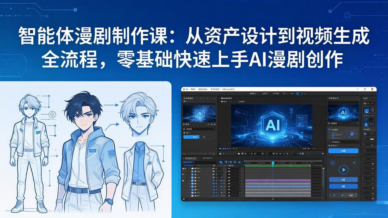 （17709期）智能体漫剧制作课：从资产设计到视频生成全流程，零基础快速上手AI漫剧创作-翌晨科技网