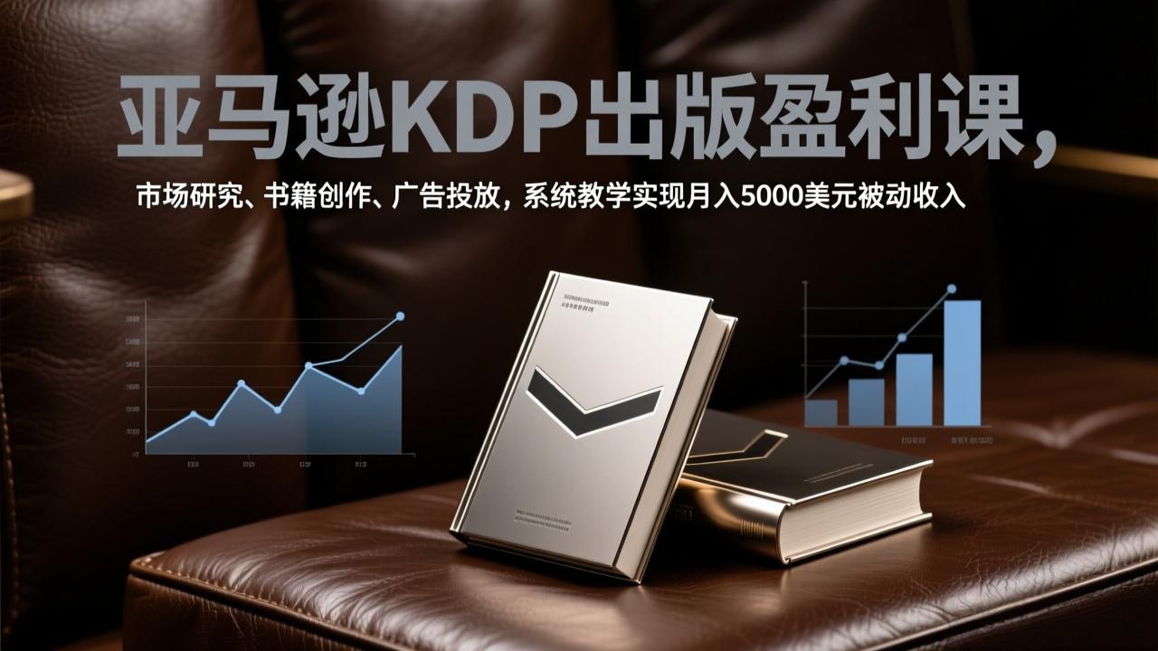 （17295期）亚马逊KDP出版盈利课，市场研究、书籍创作、广告投放，系统教学实现月入5000美元被动收入-翌晨科技网
