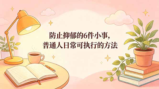 （18385期）付费文章：防止抑郁的6件小事，普通人日常可执行的方法-翌晨科技网