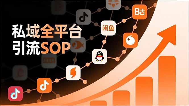 （16994期）私域全平台引流SOP，抖音/快手/小红书/微信/QQ/B站/闲鱼等，技术合集，高效转化公域流量-翌晨科技网