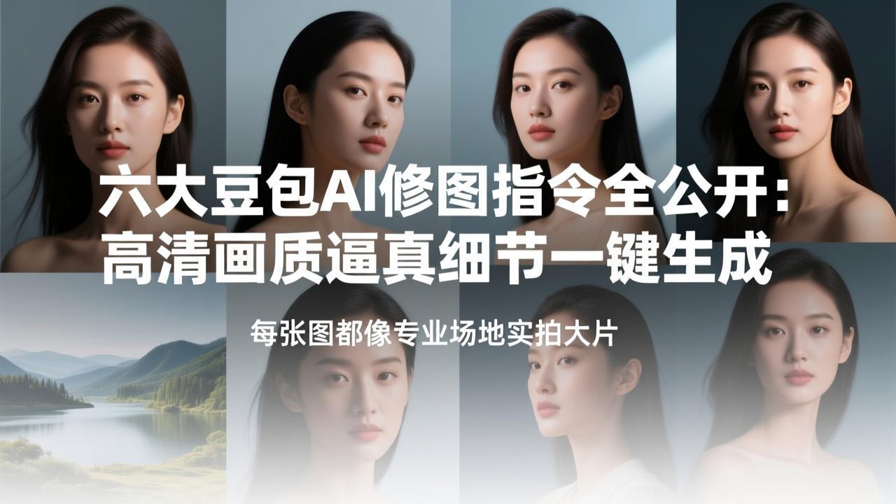（17481期）六大豆包AI修图指令全公开：高清画质逼真细节一键生成，每张图都像专业场地实拍大片-翌晨科技网