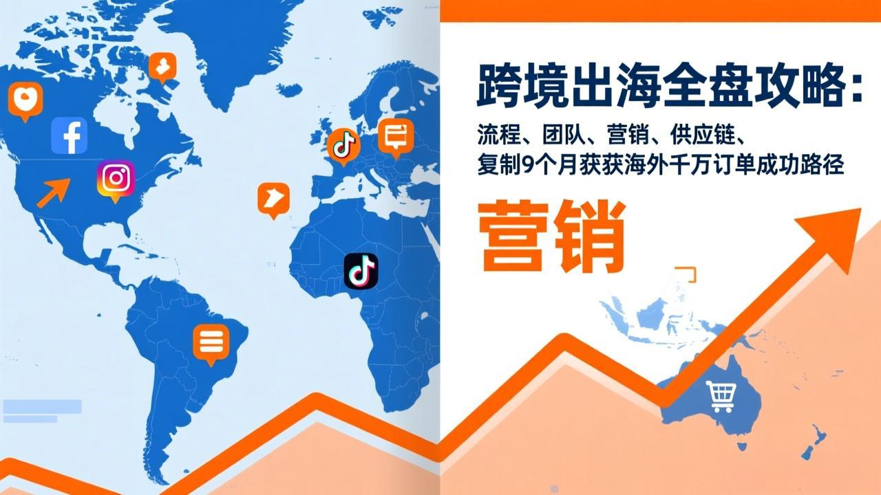 （17099期）跨境出海全盘攻略：流程，团队，营销，供应链，复制9个月斩获海外千万订单成功路径-翌晨科技网